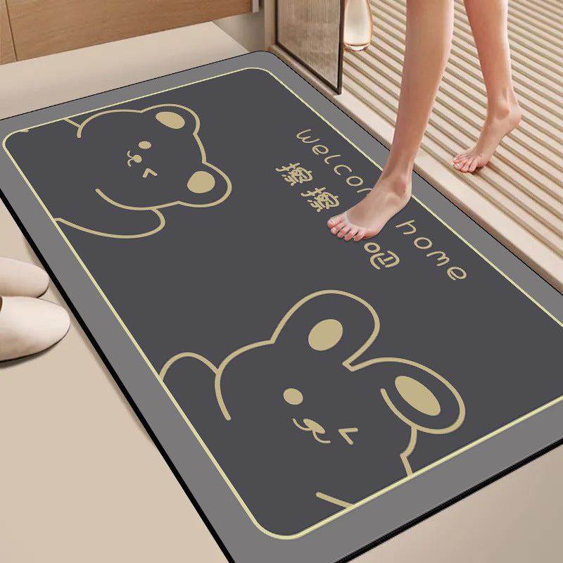 Cute Bear Welcome Mat