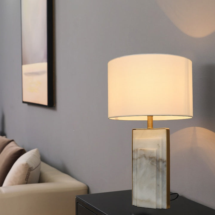 Contemporary Marble Base Table Lamp