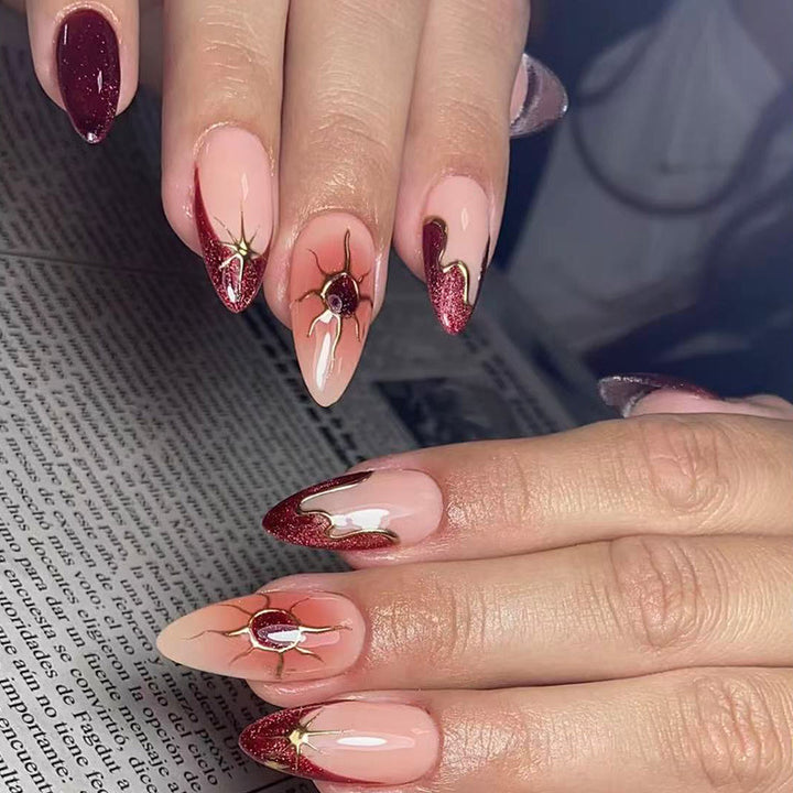 Elegant Pointed Nail Art Extensions Stornfield