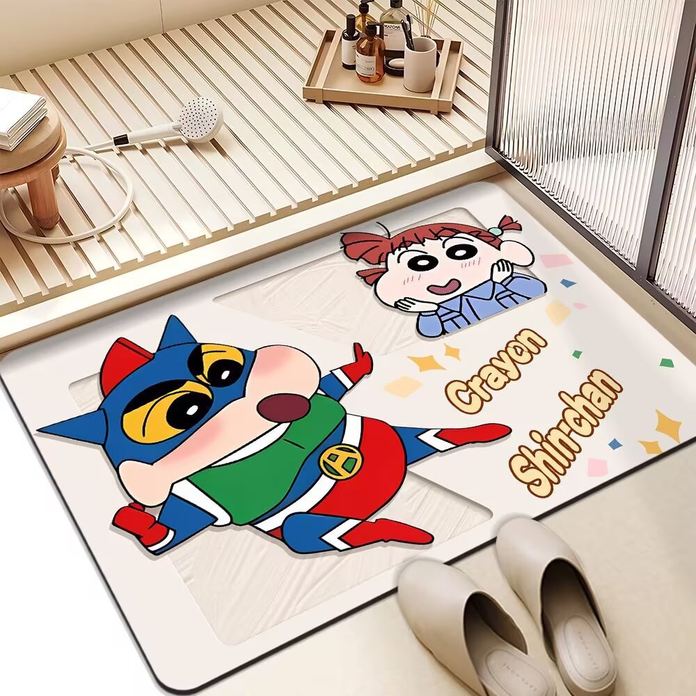 Cartoon Character Plush Area Mat