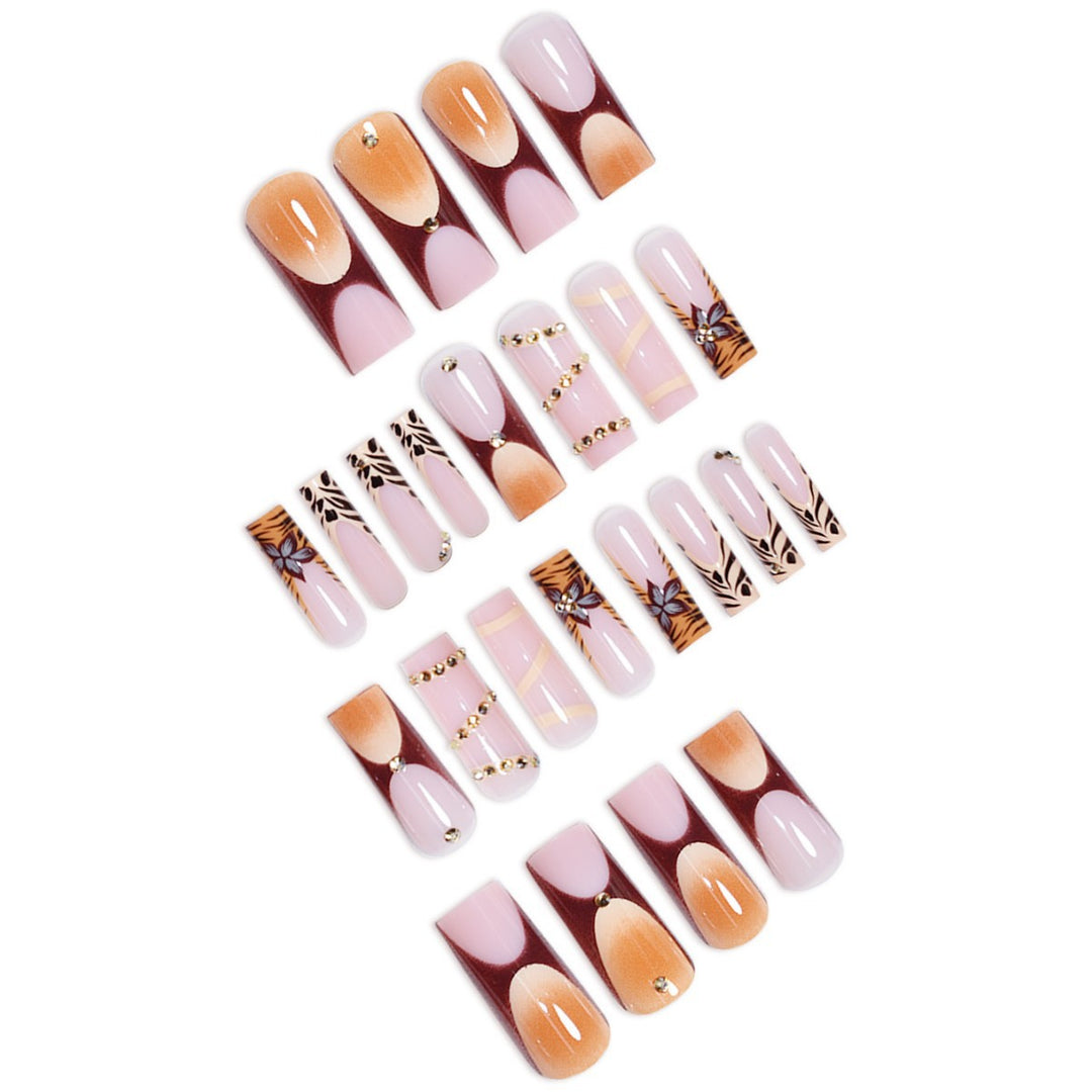 Elegant Acrylic Press-On Nail Art Set Stornfield