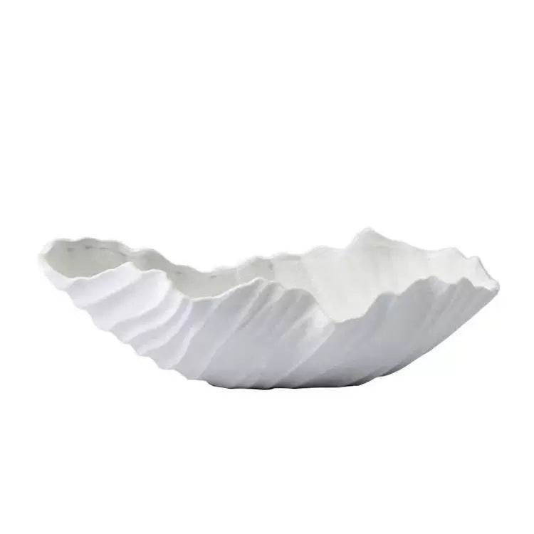 Wavy Shell-Shaped Decorative Centerpiece