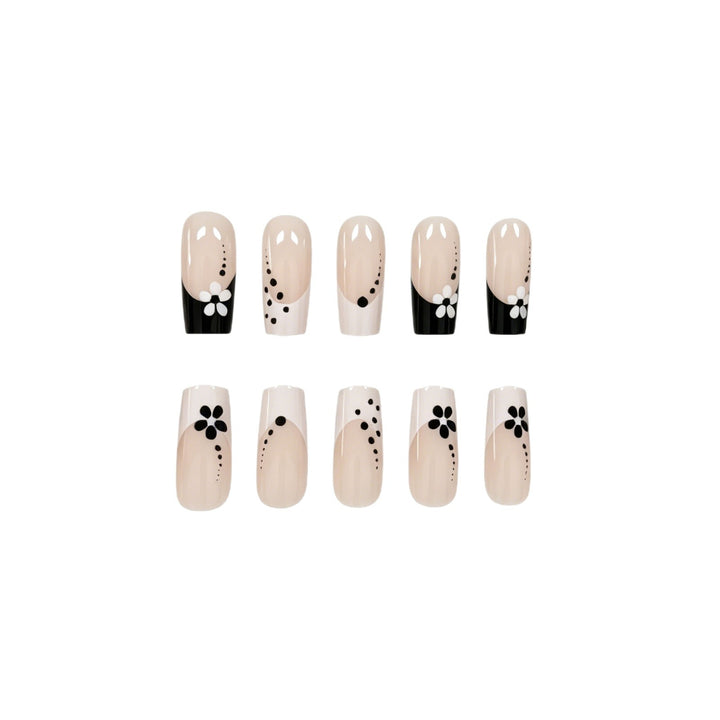 Decorative Floral Acrylic Press-On Nail Art Stornfield