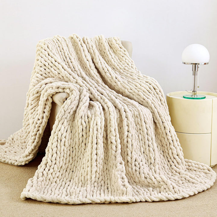 Cozy Knit Throw Blanket