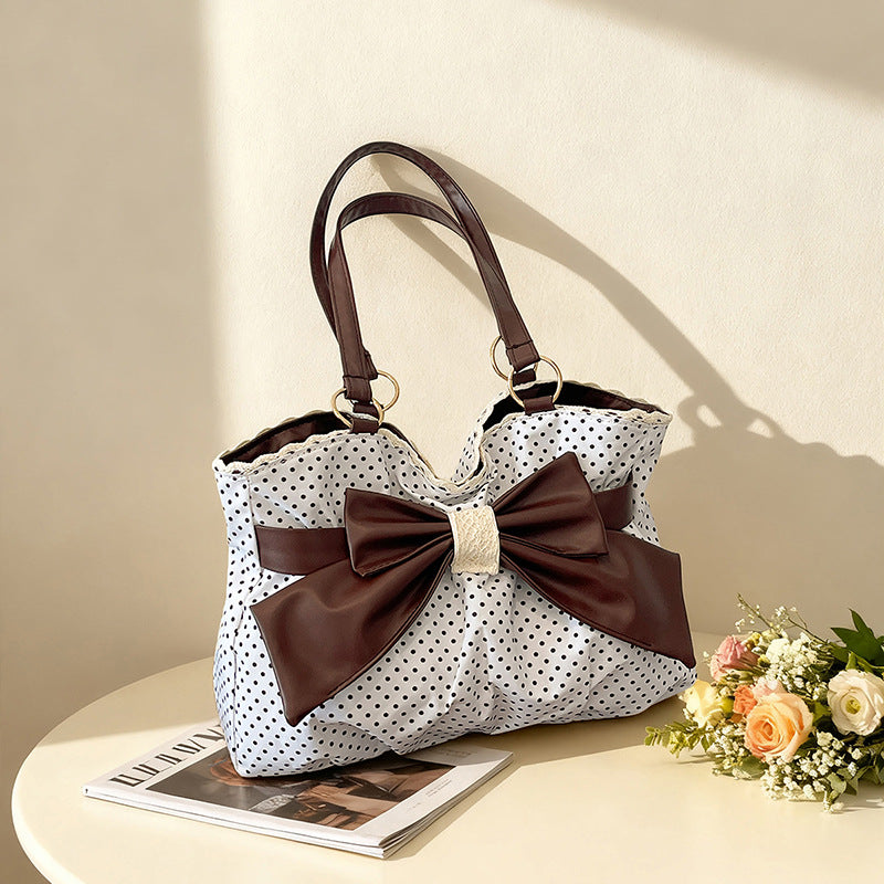 WoBow-Embellished Polka Dot Handbag Stornfield