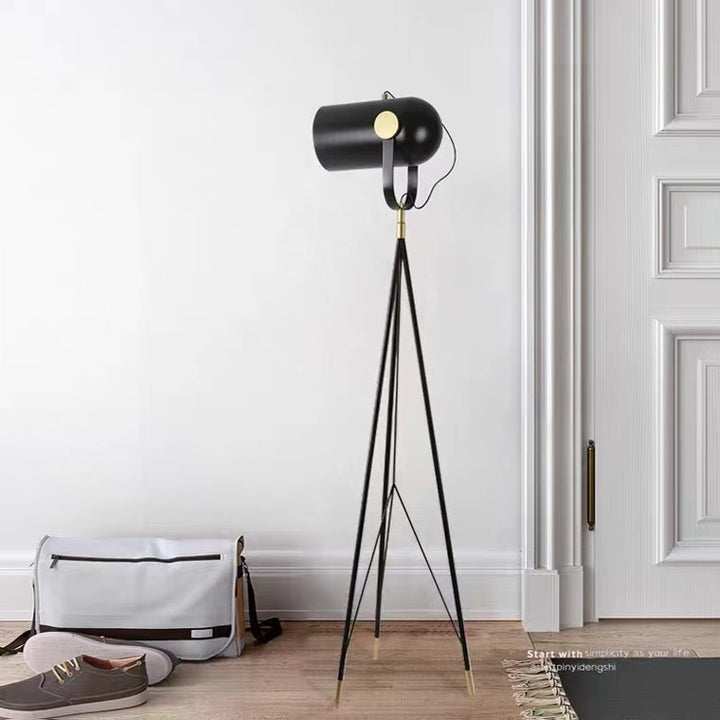 Modern Adjustable Floor Lamp with Tripod Base