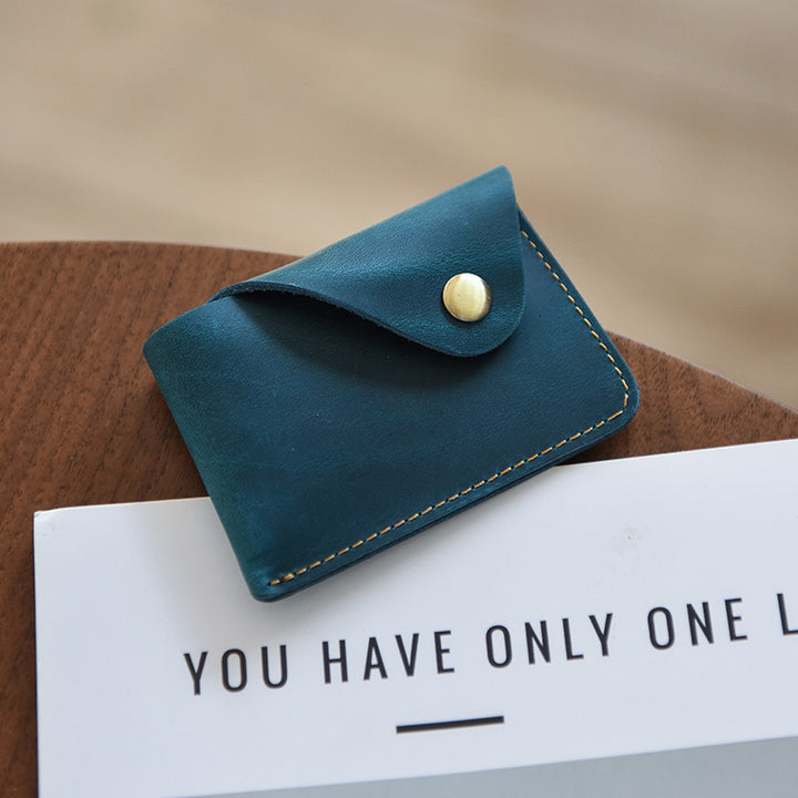 Premium Leather Buttoned Cardholder Stornfield
