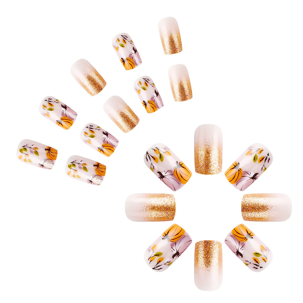 Autumn-Themed Decorative Nail Art Stornfield