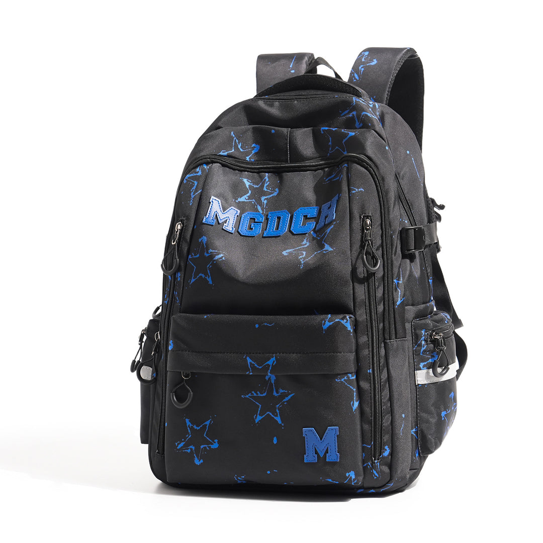 Star-Print Multi-Compartment Backpack Stornfield