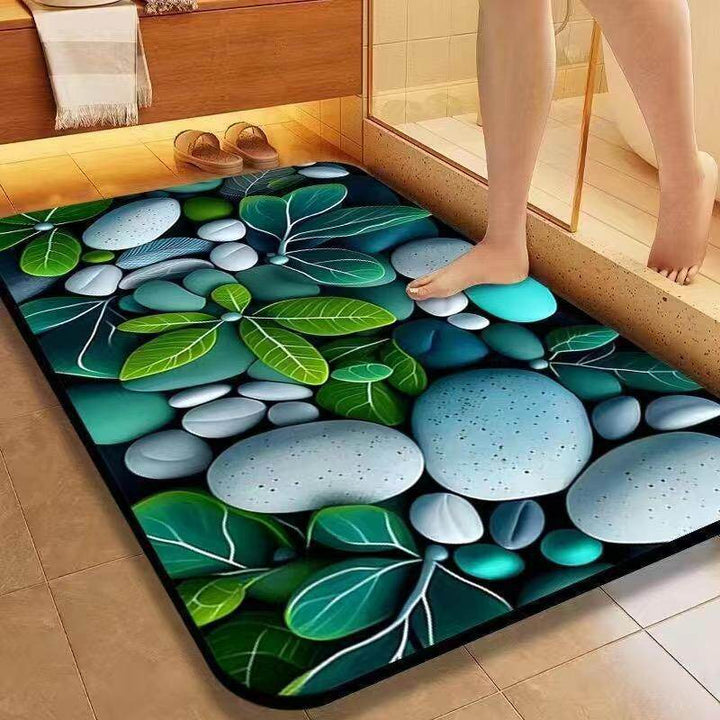 Nature-Inspired Decorative Bath Mat