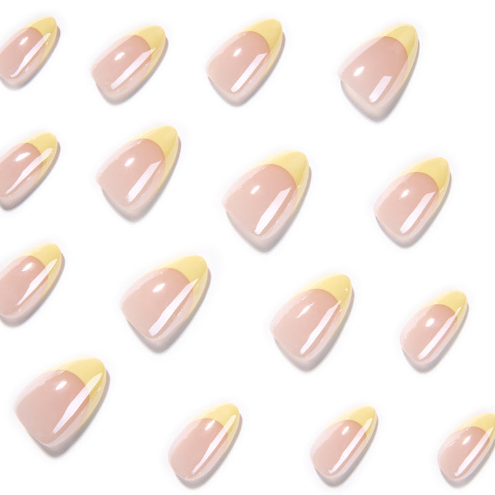 Elegant and refined nail art with shimmering French-tip Stornfield