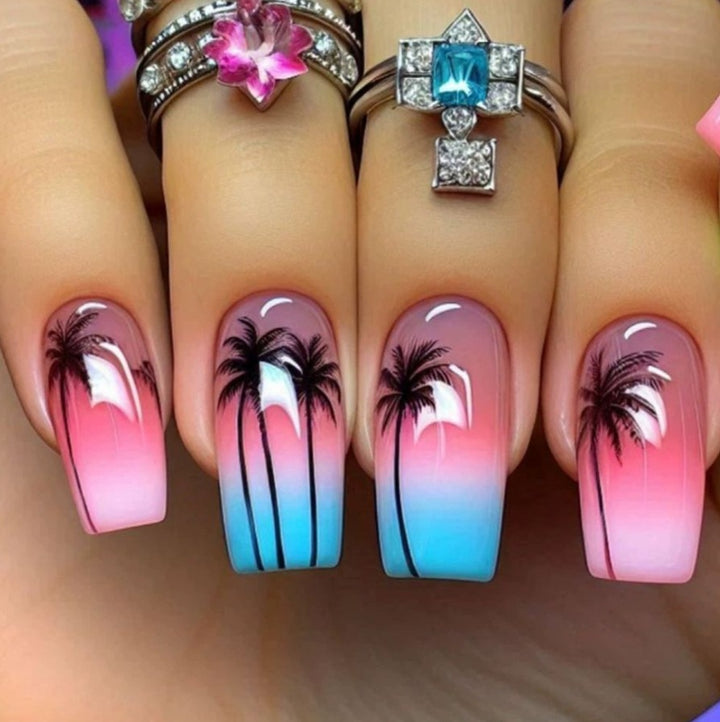 Floral Gradient Nail Art Kit Stornfield