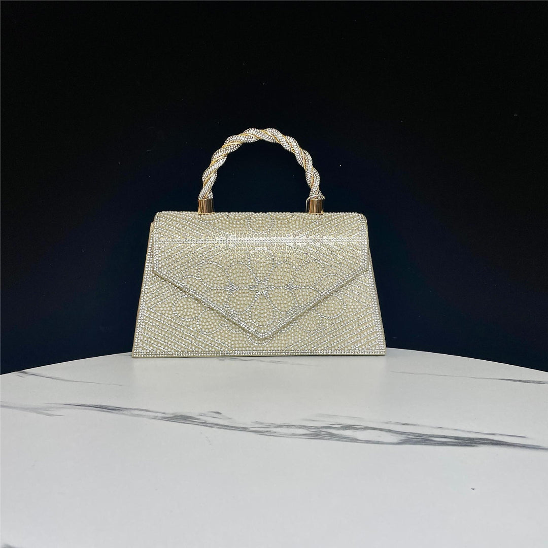 Rhinestone-Embellished Evening Handbag