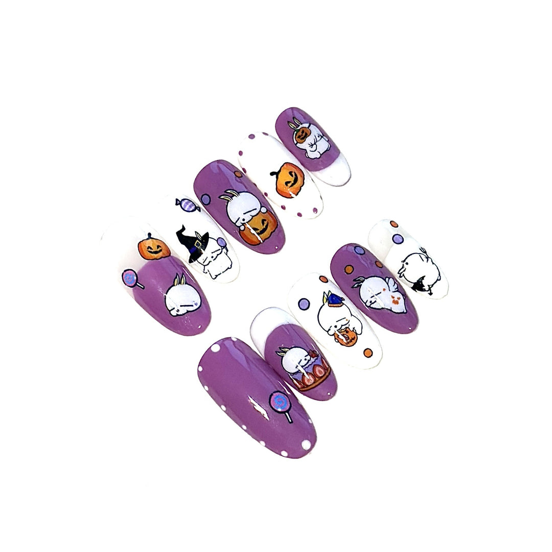 Thematic Decorative Press-On Nail Art Set  1791774155