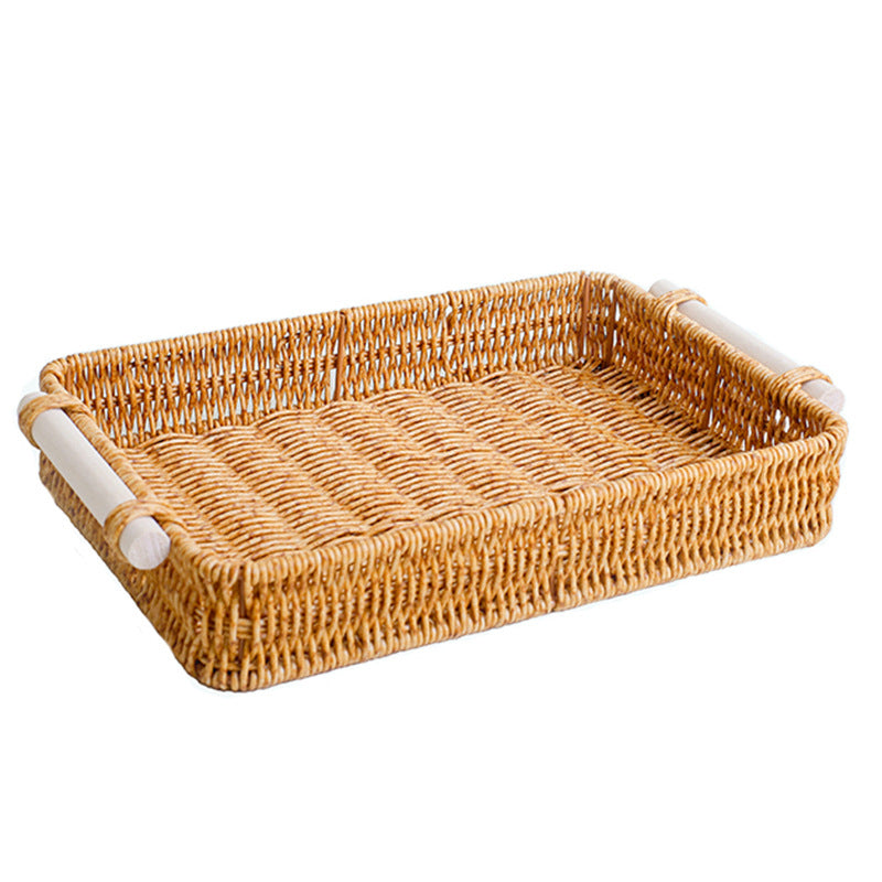 Rustic Woven Food Serving Tray Stornfield