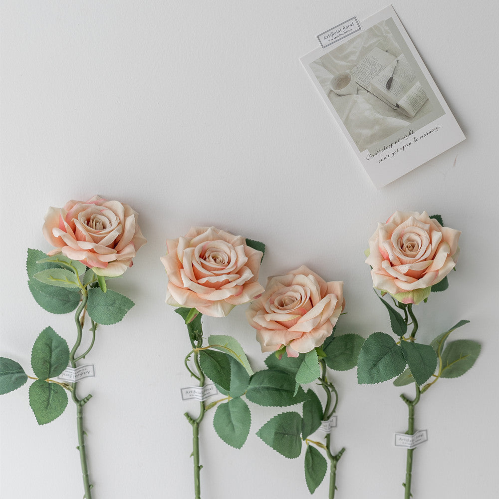 Realistic Silk Rose Stem