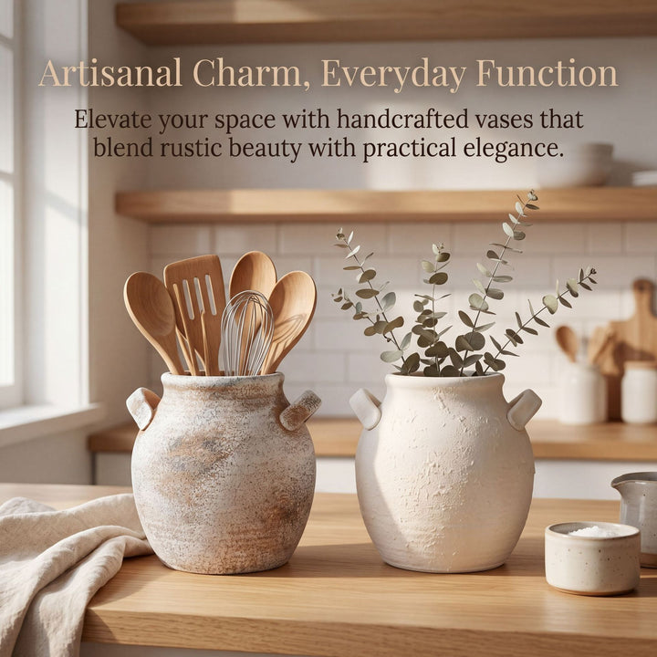 Handcrafted Decorative Ceramic Pot Stornfield