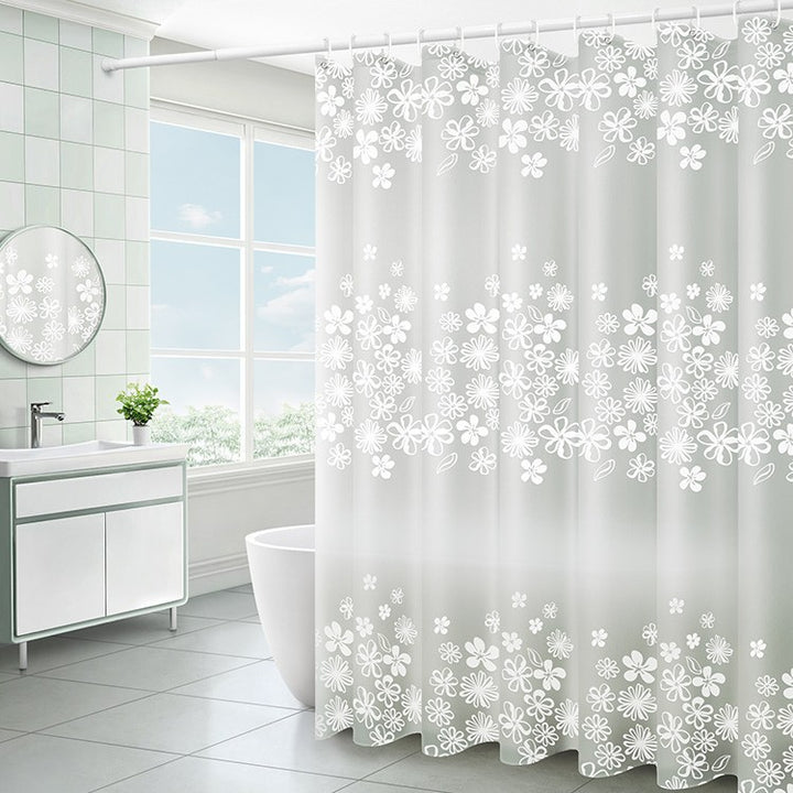 Floral Patterned Waterproof Shower Curtain Stornfield