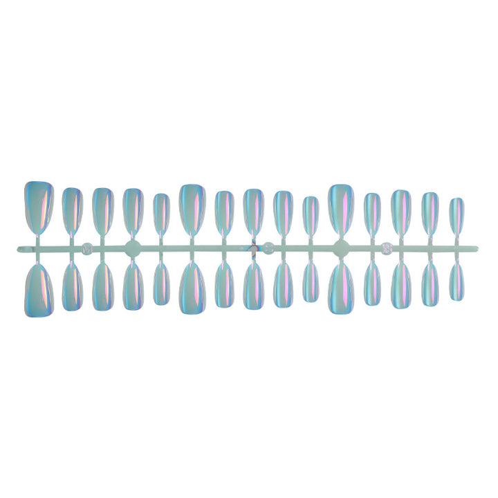 Elegant Press-On Nail Art Set with Iridescent Finish Stornfield