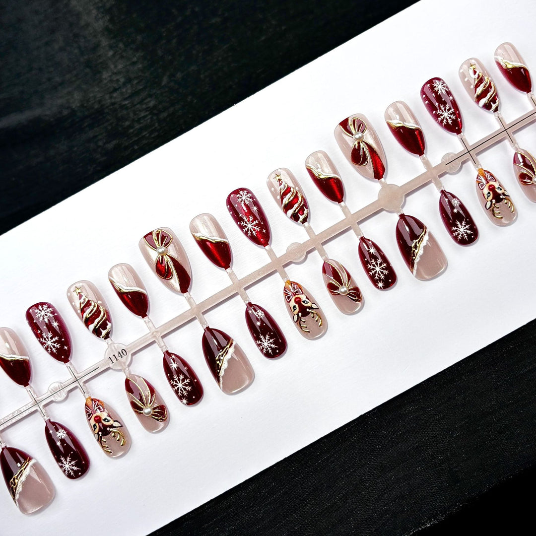 Festive Nail Art Press-On Nails