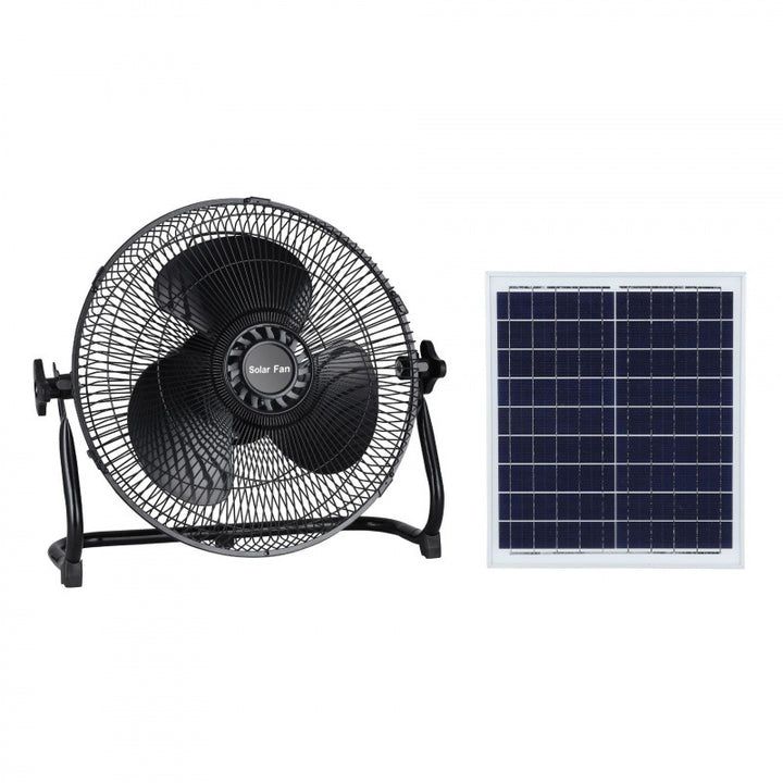 Unisex Solar-Powered Stand Fan with Remote Control and Adjustable Height Stornfield