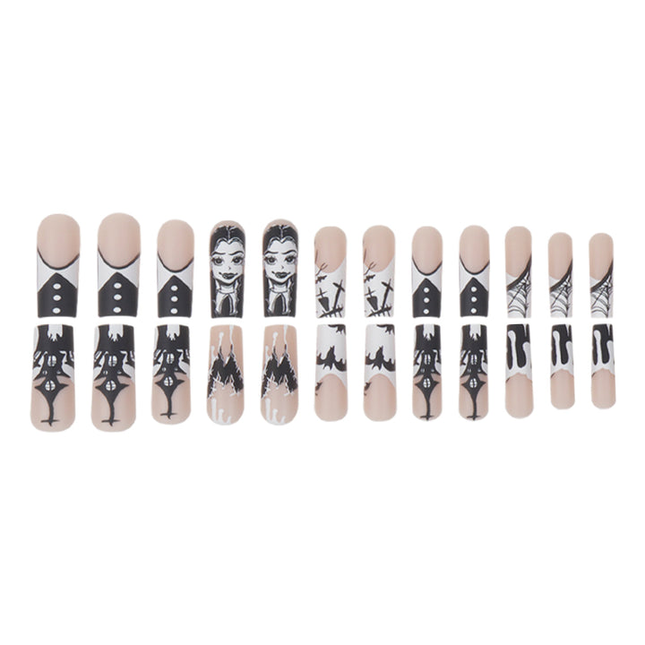 Gothic-Themed Press-On Nails Stornfield