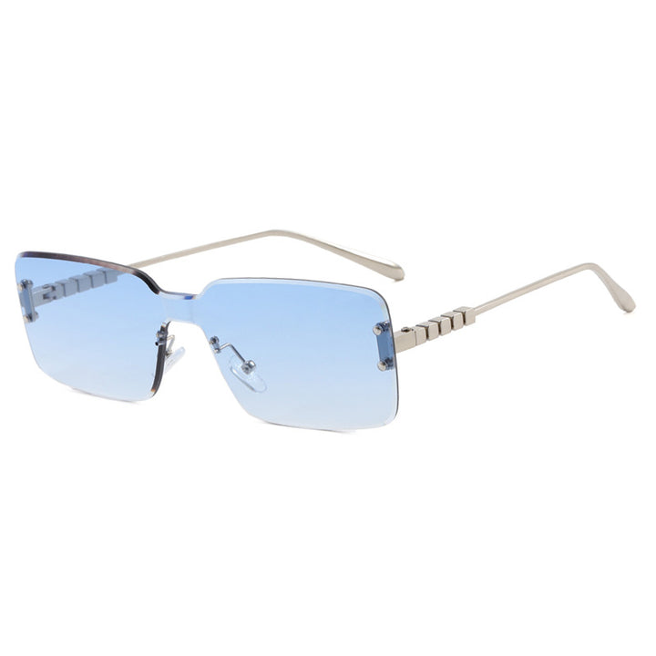 Women's modern rectangular sunglasses with stylish metal frame Stornfield