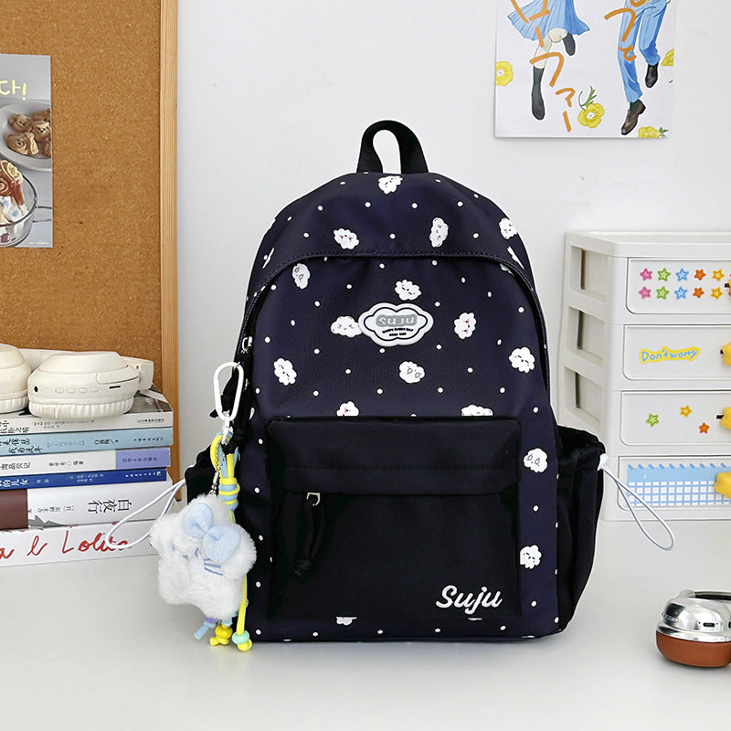Fun Cloud-Patterned Casual Backpack Stornfield