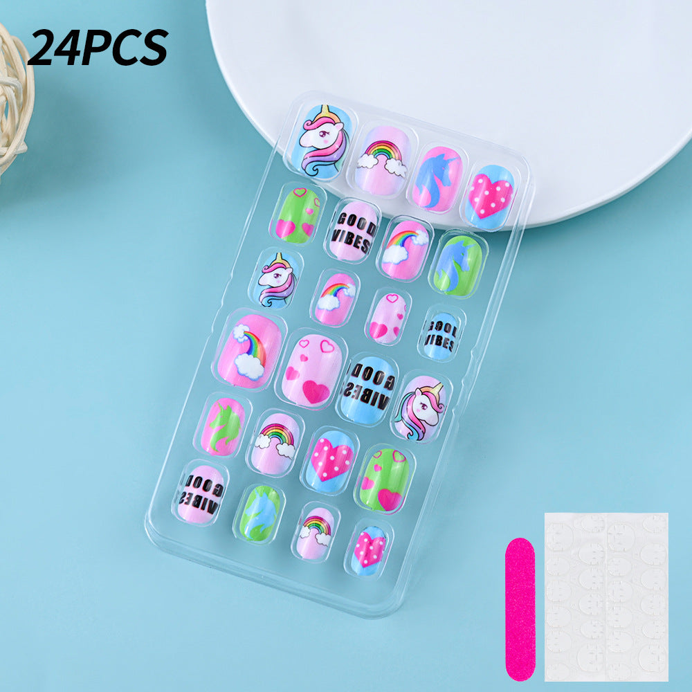 Themed Summer Beach Nail Art Press-On Nails Stornfield