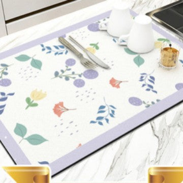 Floral Pattern Kitchen Mat Stornfield