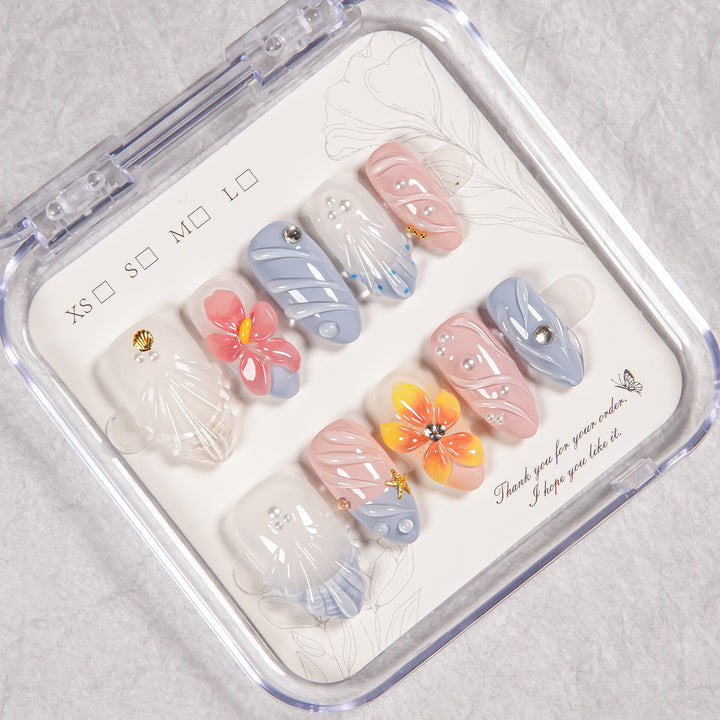 Decorative Press-On Nail Art Set