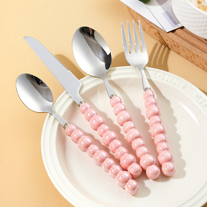 Elegant finger food fork with non-slip handle Stornfield