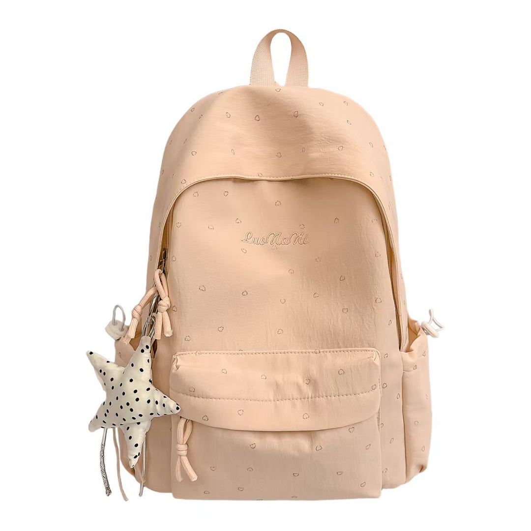 Backpack with Unique Heart Applications and Practical Structure Stornfield