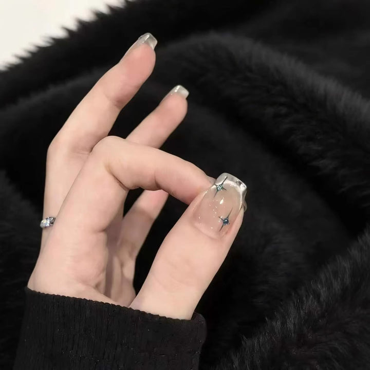 Starry Ombre Press-On Nail Art Set