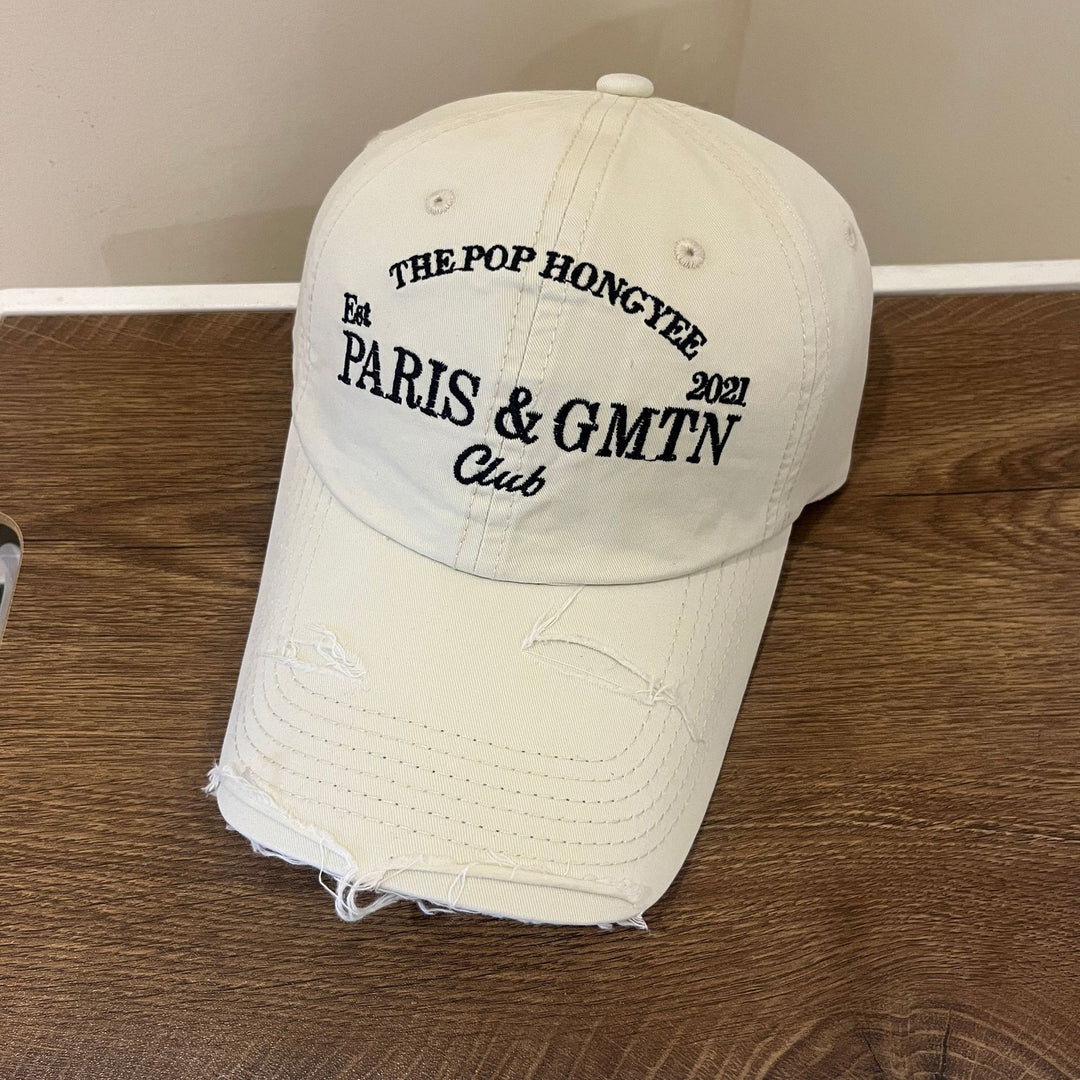 Men's Distressed Cotton Twill Baseball Cap Stornfield