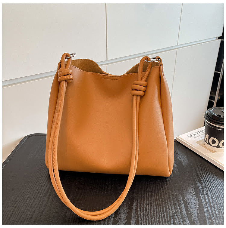 Minimalist Faux Leather Hobo Bag Stornfield