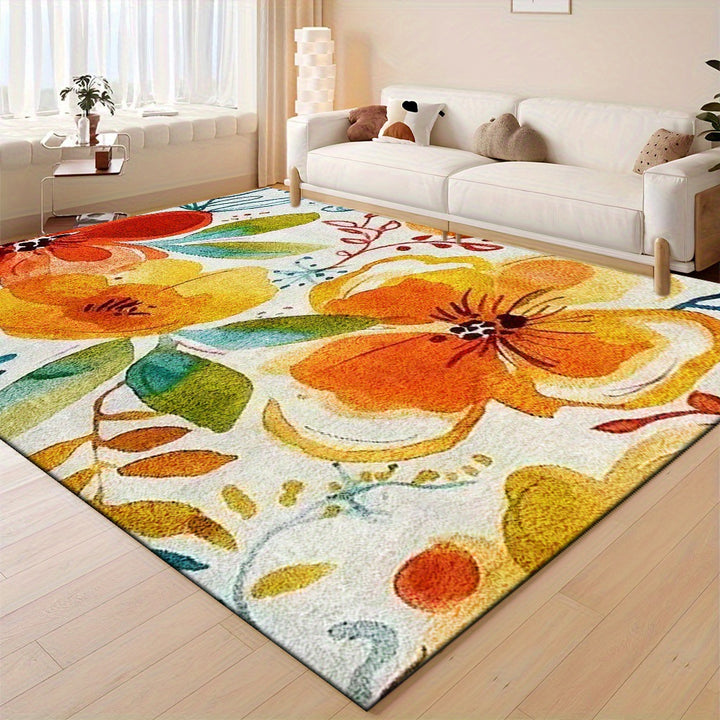Floral Pattern Area Rug
