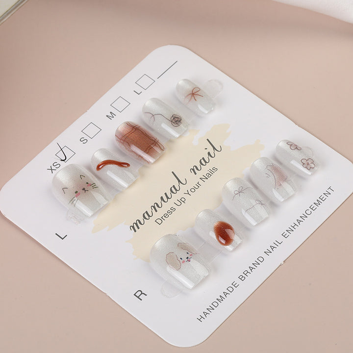 Artisanal Press-On Nail Set Stornfield