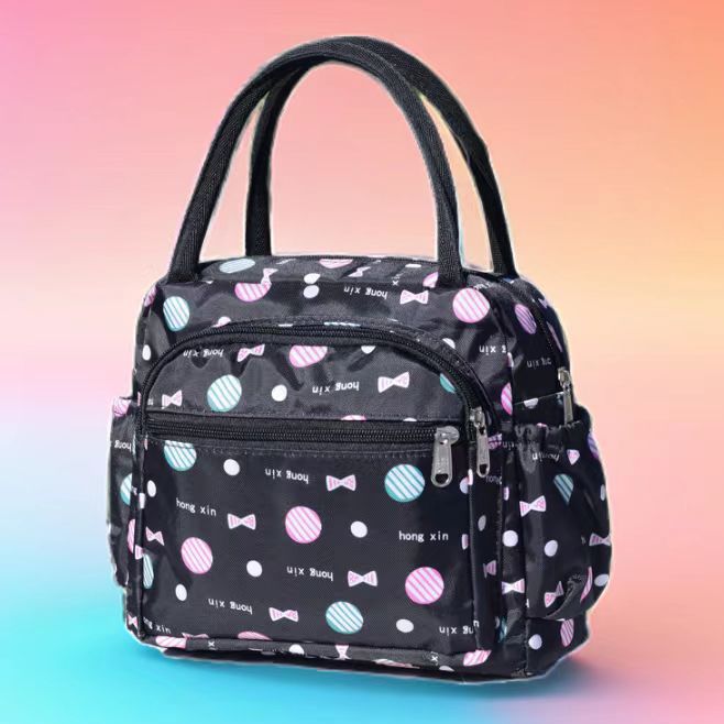 Cat Print Multi-Pocket Tote Bag Stornfield