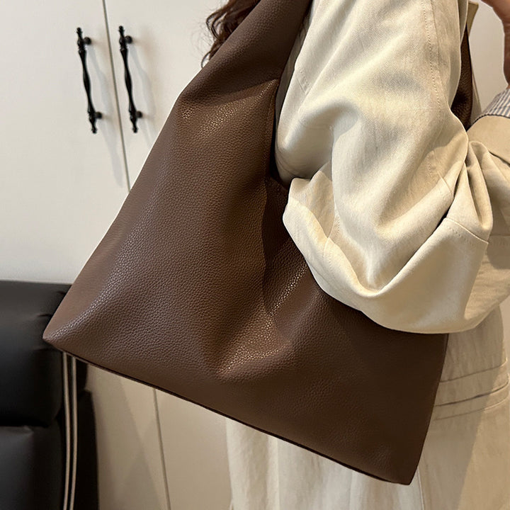 Modern Minimalist Leather Tote Bag