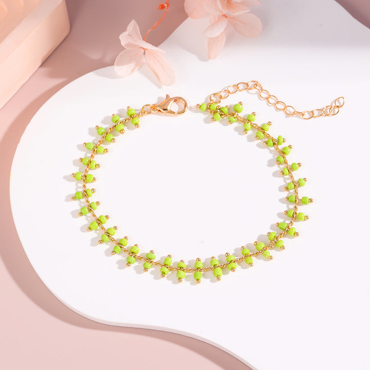 Delicate Beaded Ankle Bracelet Stornfield