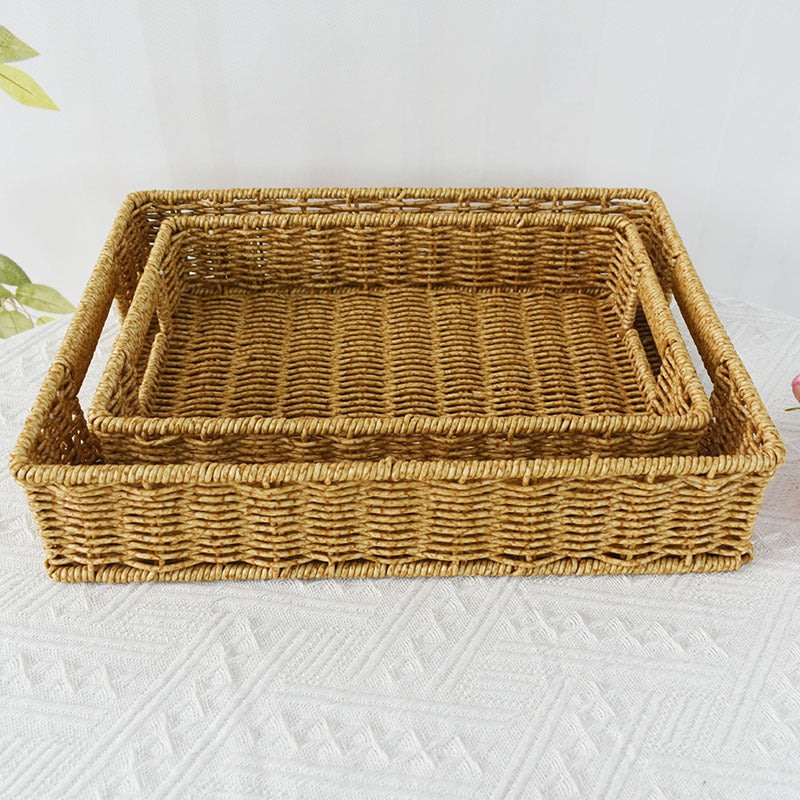 Handwoven Decorative Storage Tray Stornfield