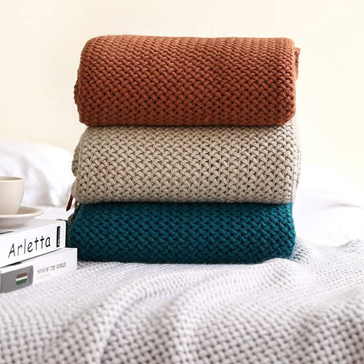 Chunky Knit Throw Blanket
