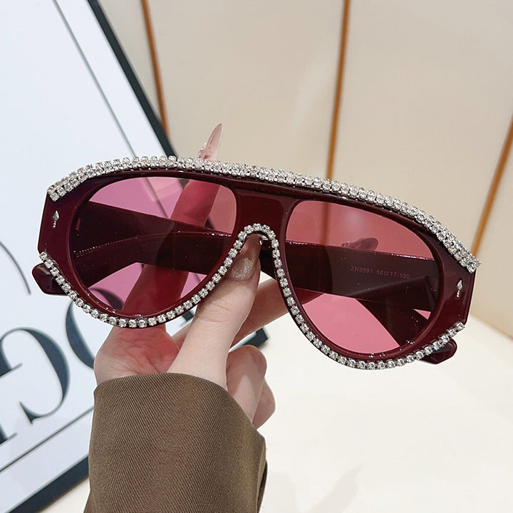 Luxury Oversized Rhinestone Sunglasses Stornfield