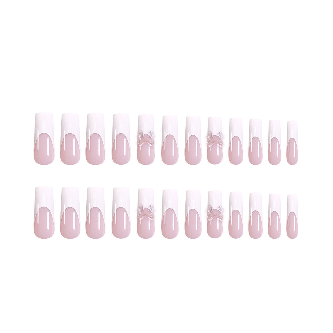 Artificial nails with 3D flower decoration Stornfield