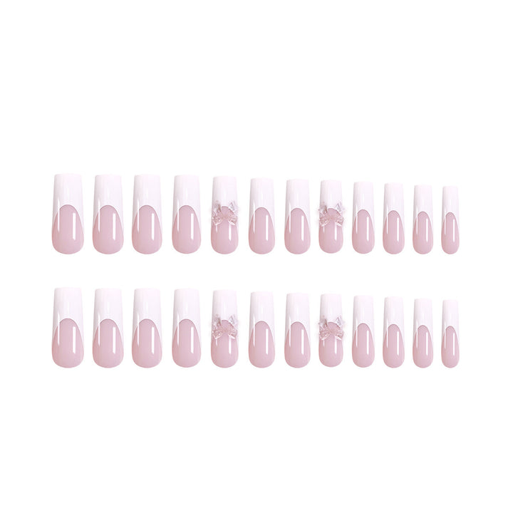Artificial nails with 3D flower decoration Stornfield
