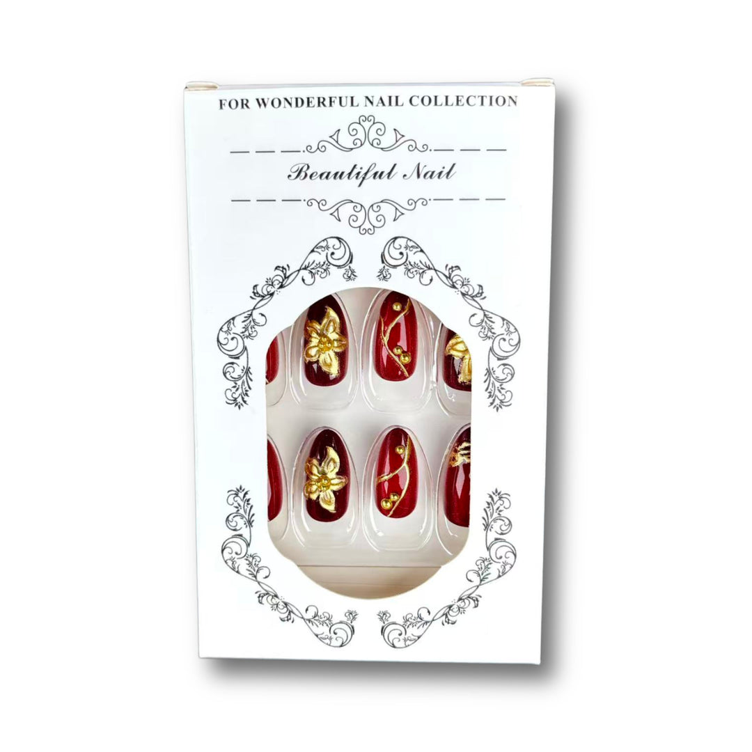 Luxury Floral Design Press-On Nail Kit