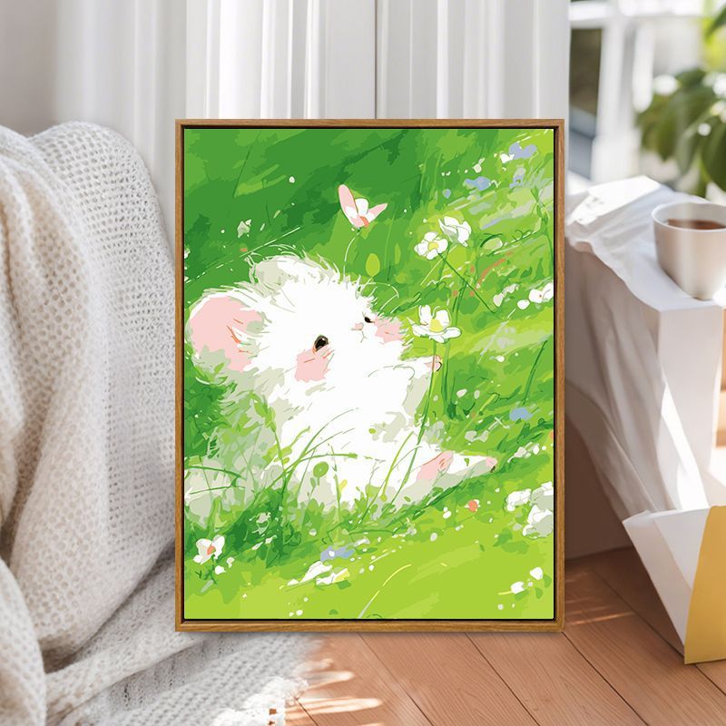 Whimsical Bunny Illustration Canvas Art Stornfield
