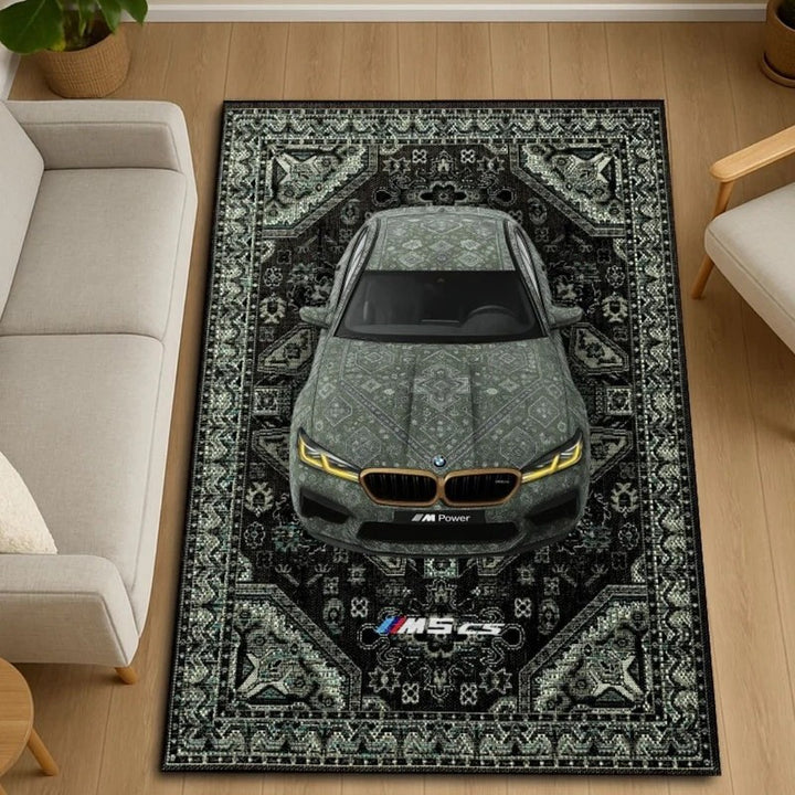 Decorative Auto-Themed Area Rug