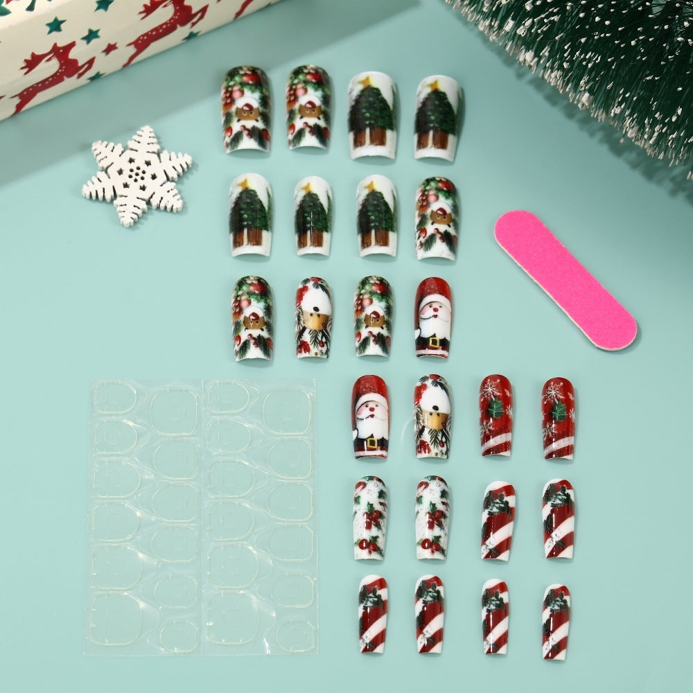 Artificial nails in festive Christmas design Stornfield 1788542011